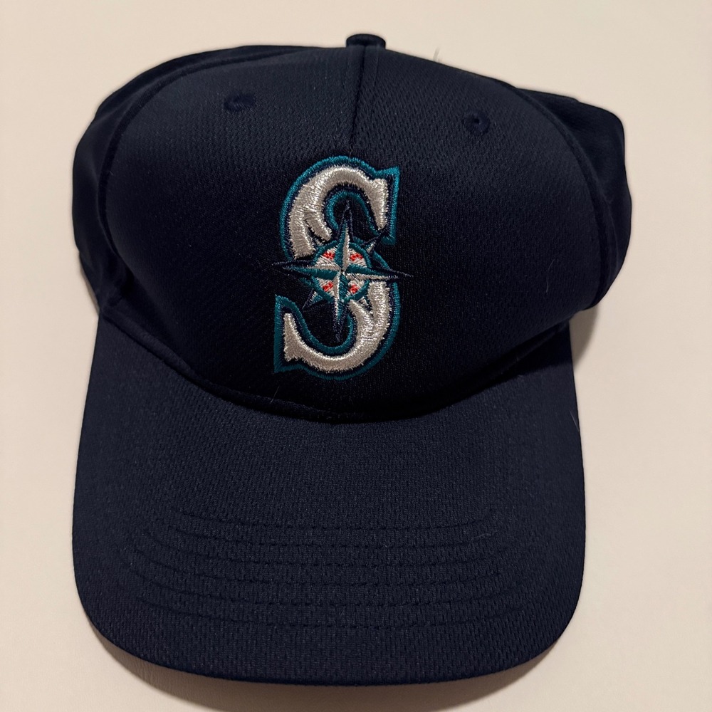 OC Sports Seattle Mariners Hat Mens OSFM Navy Blue MLB Baseball Cap Adjustable